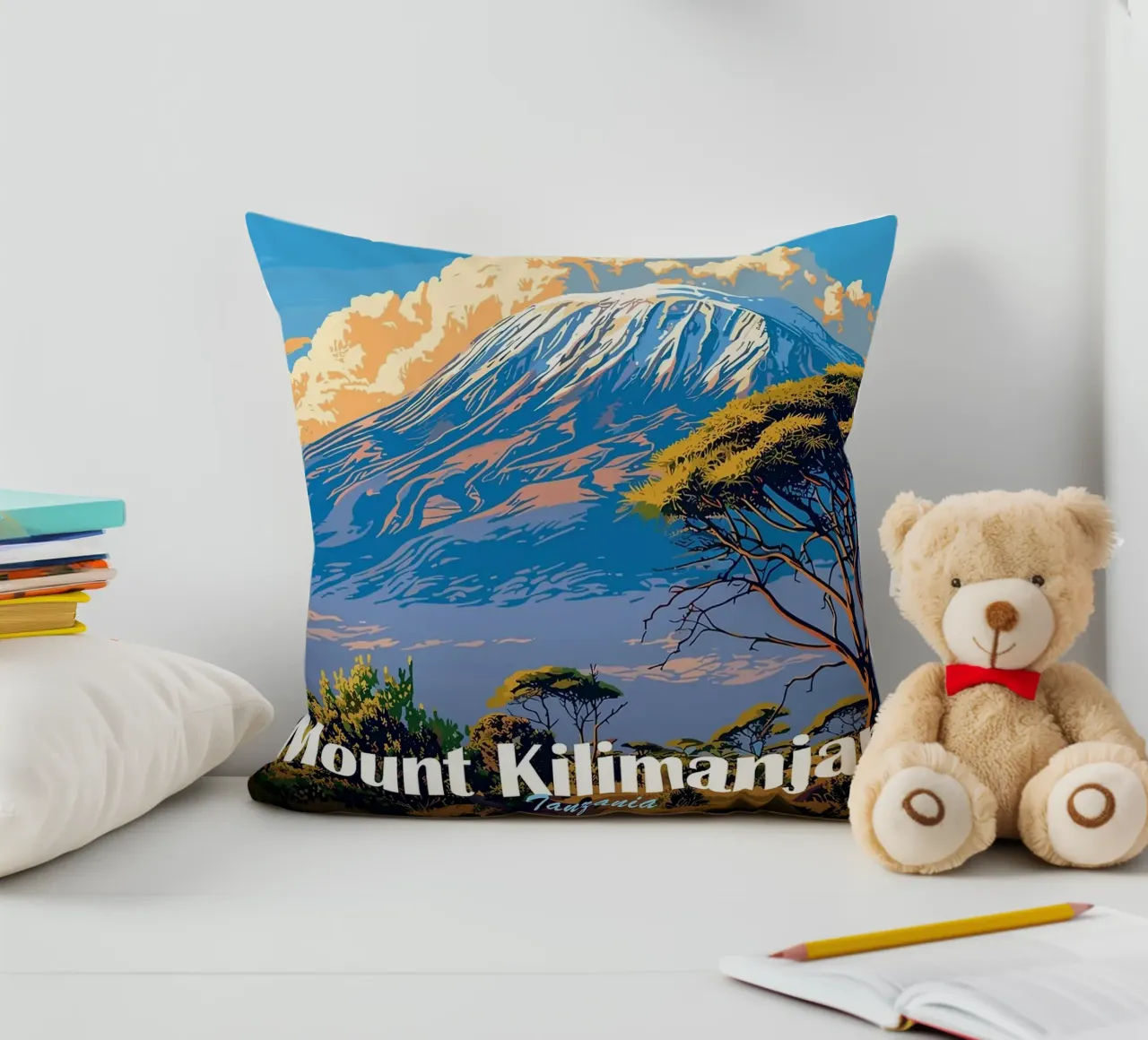 Monte Kilimangiaro cuscino da Kevin Walters