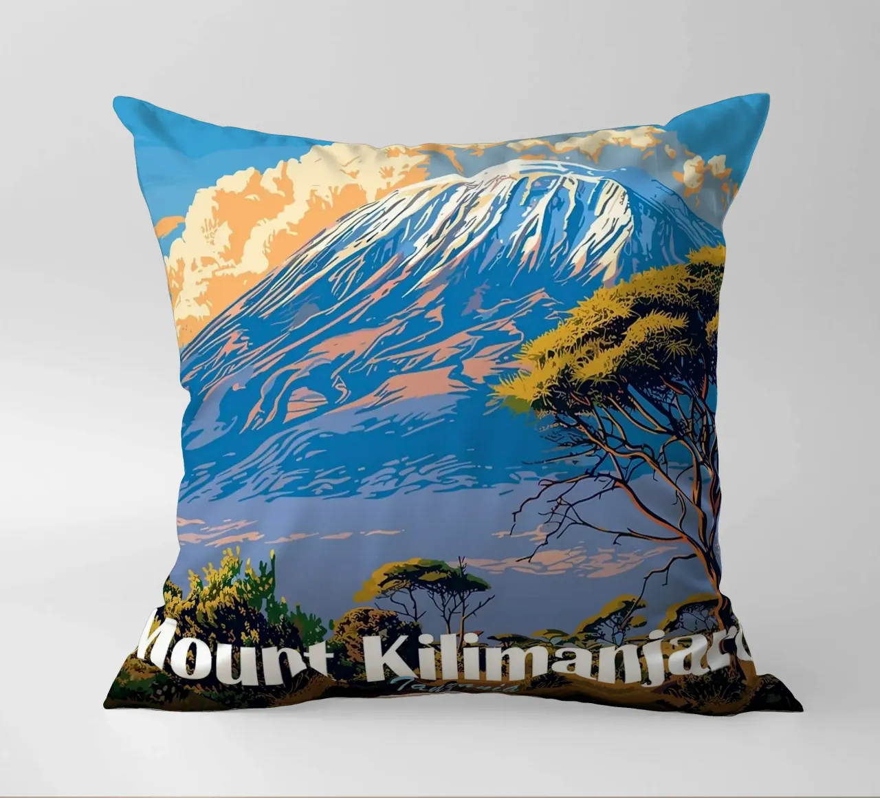 Monte Kilimangiaro cuscino da Kevin Walters