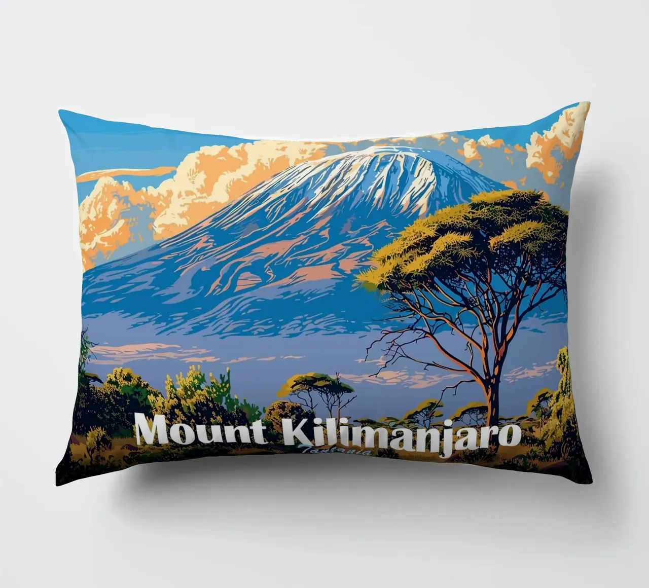 Monte Kilimangiaro cuscino da Kevin Walters