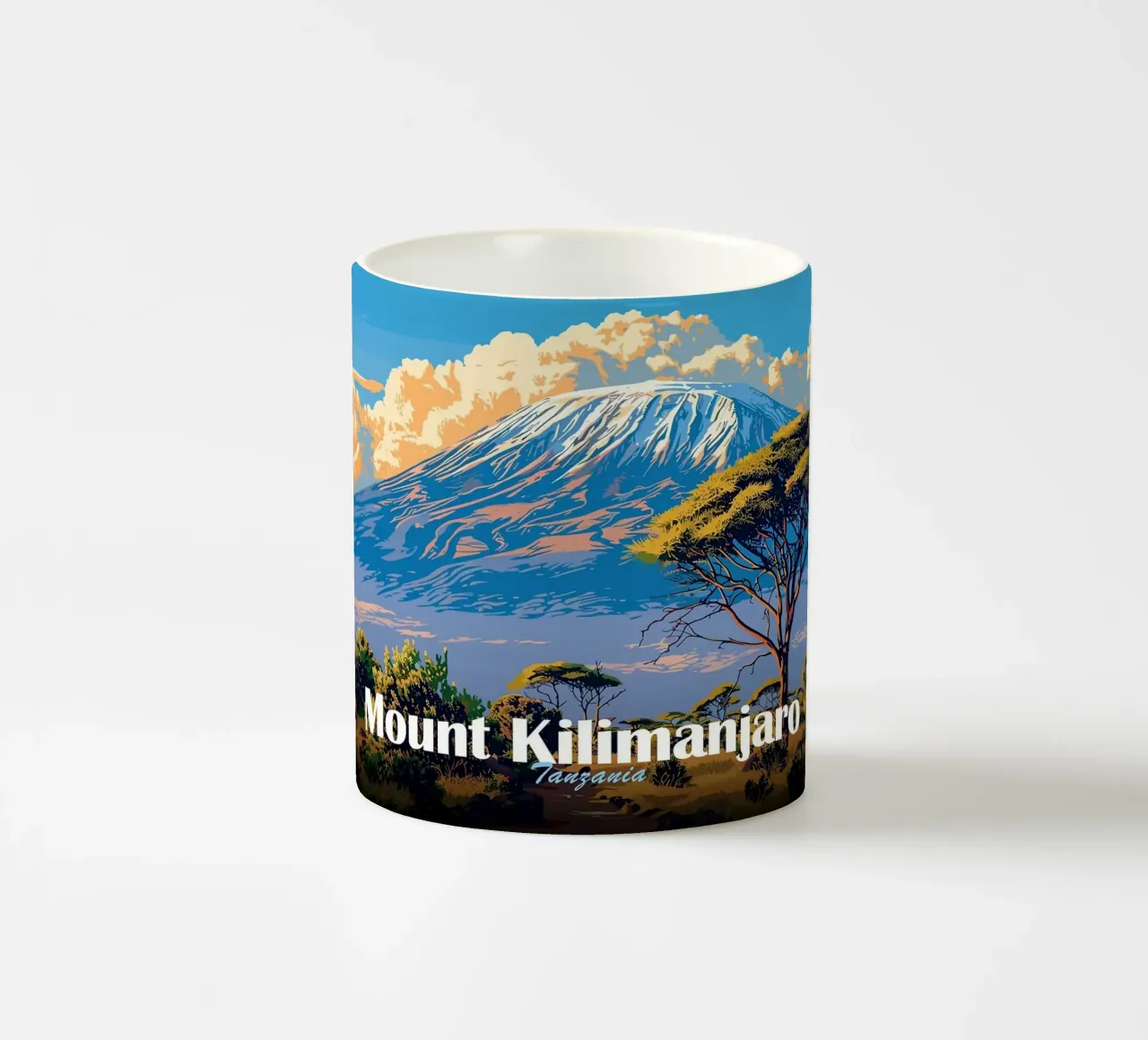 Monte Kilimangiaro tazza in ceramica da Kevin Walters