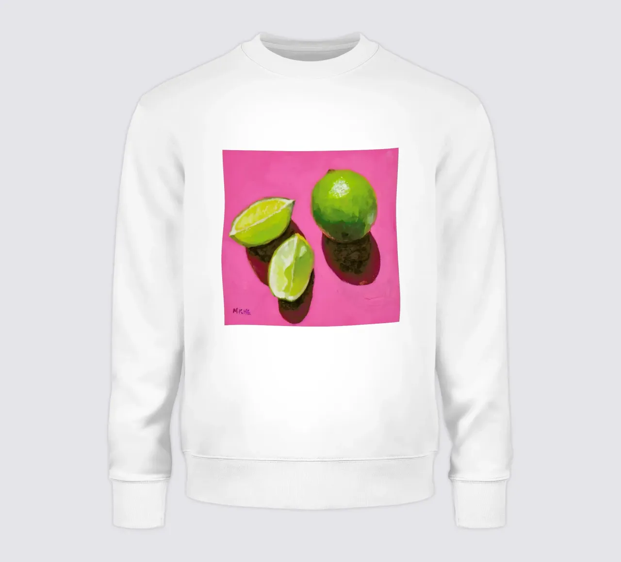 Limes on Pink felpa da Miche Watkins