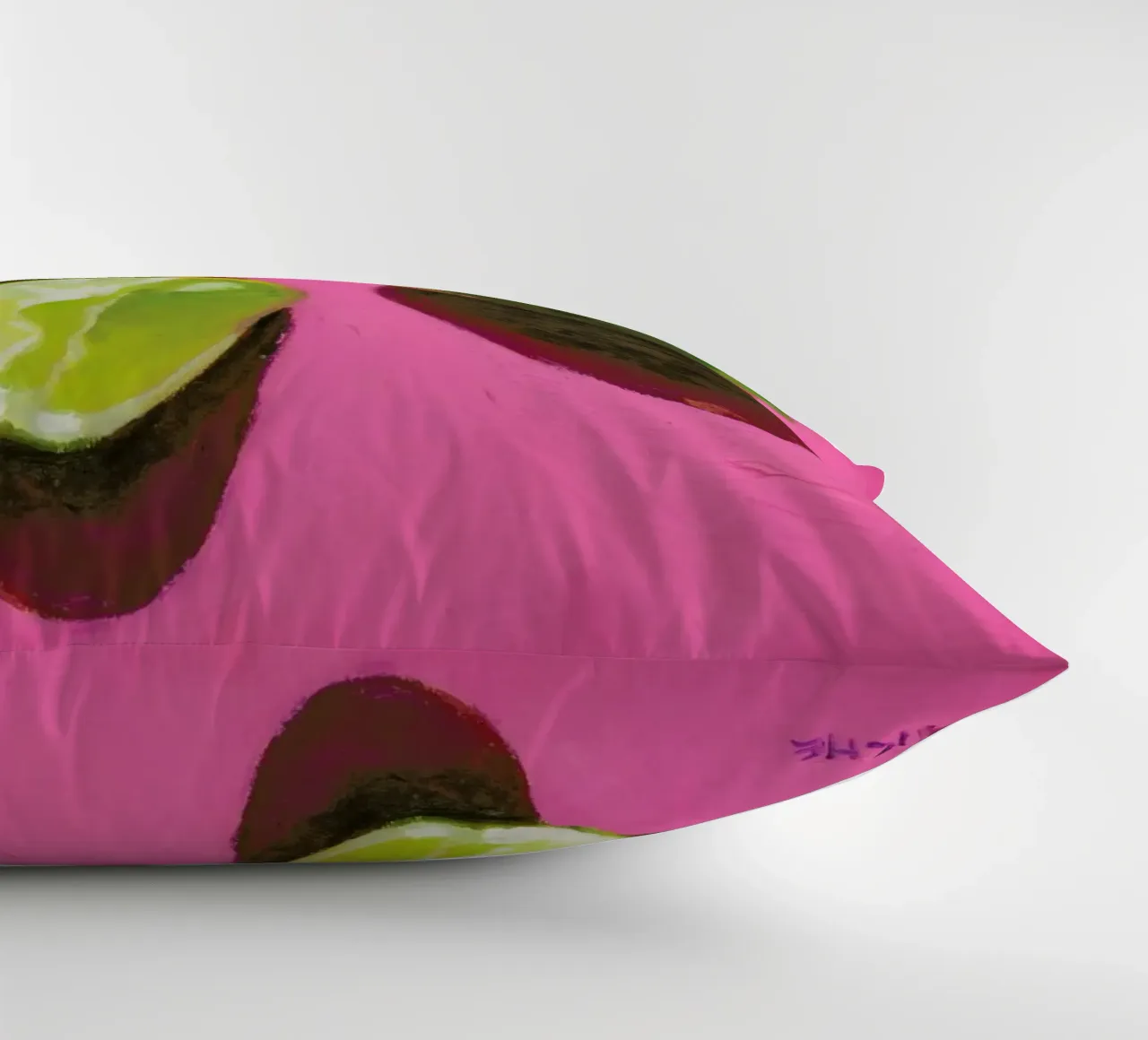 Limes on Pink cuscino da Miche Watkins
