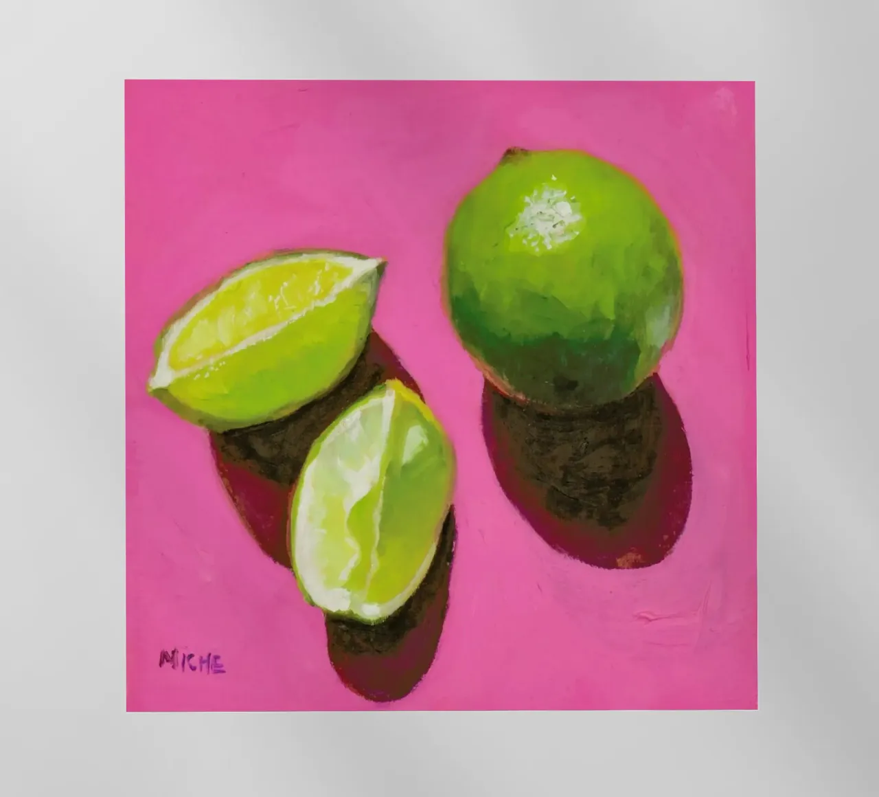 Limes on Pink pellicola backlit da Miche Watkins