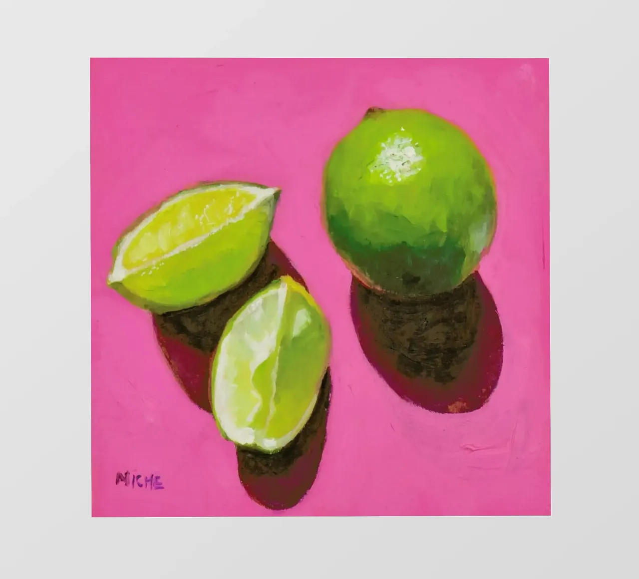 Limes on Pink pellicola backlit da Miche Watkins