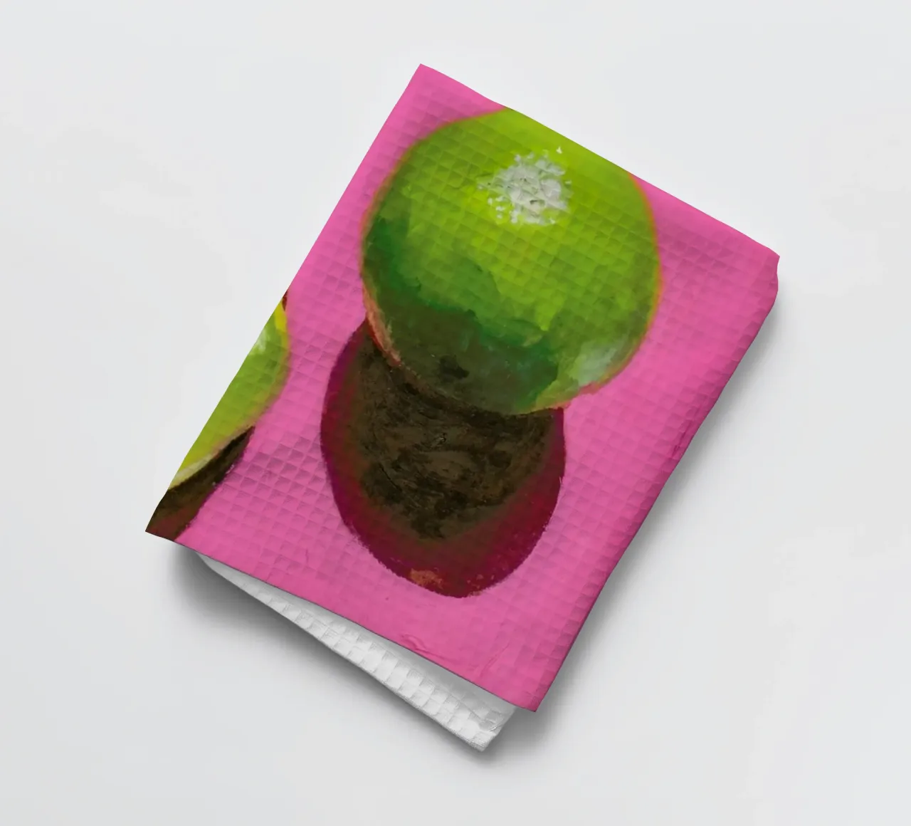 Limes on Pink canovaccio da cucina da Miche Watkins