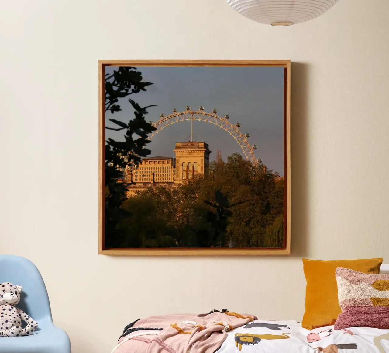 London View tela con Cornice a cassetta da tausendunddrei