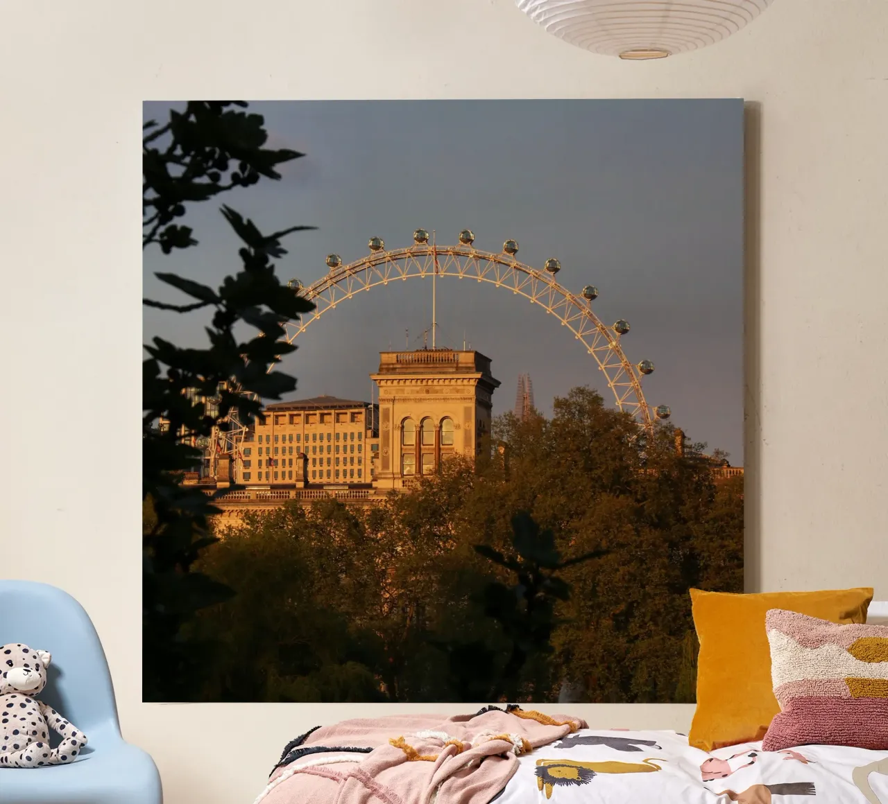London View tela con Cornice a cassetta da tausendunddrei