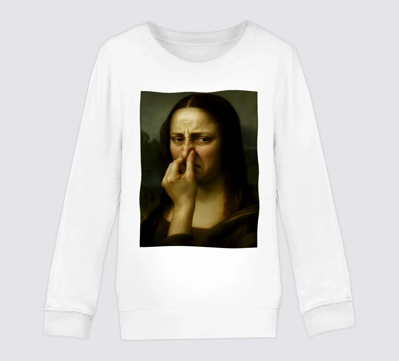 MONA LISA BAGNO DIVERTENTE felpa bambino da ARTOMATIC