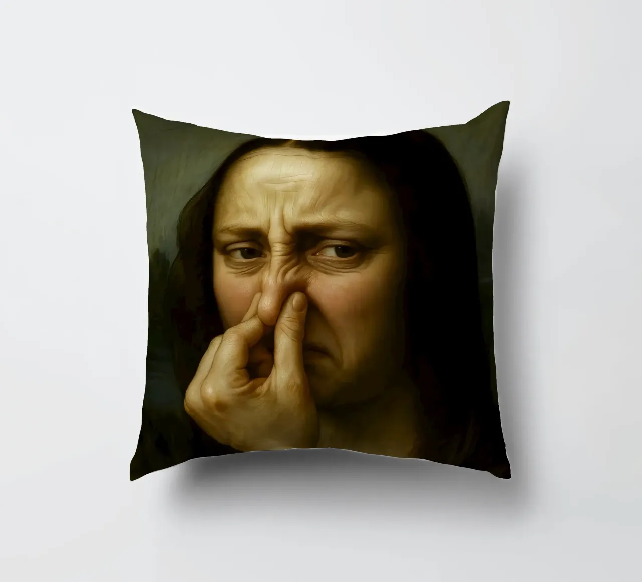 MONA LISA BAGNO DIVERTENTE cuscino da ARTOMATIC