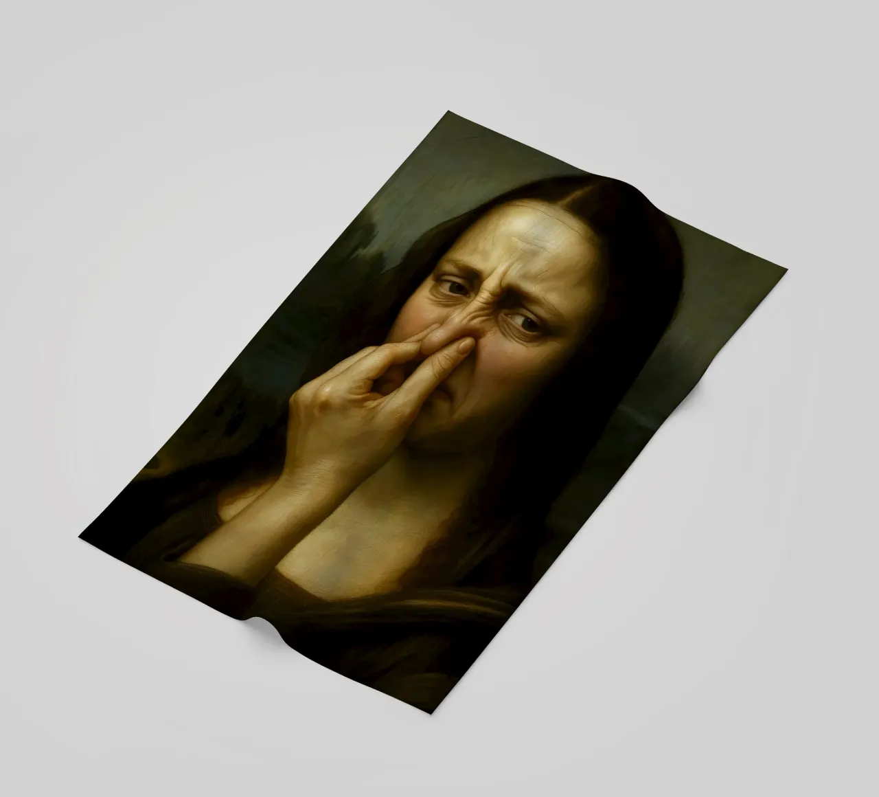 MONA LISA BAGNO DIVERTENTE telo mare da ARTOMATIC