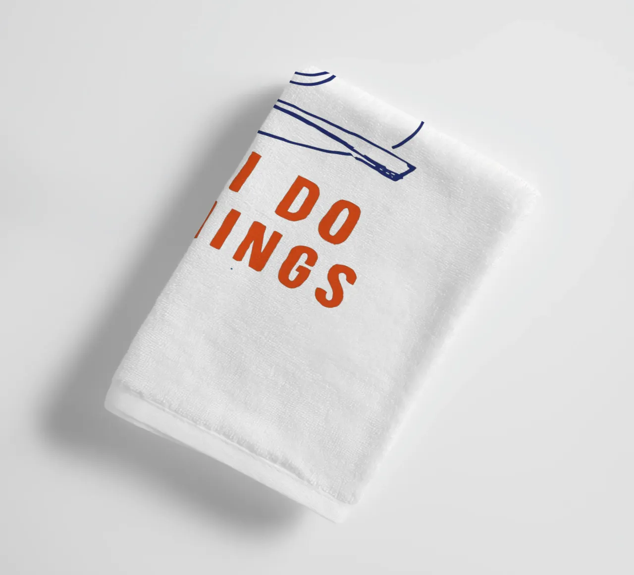 First I Drink the Coffee Then I Do the Things Typography towel by THE MOTIVATED TYPE