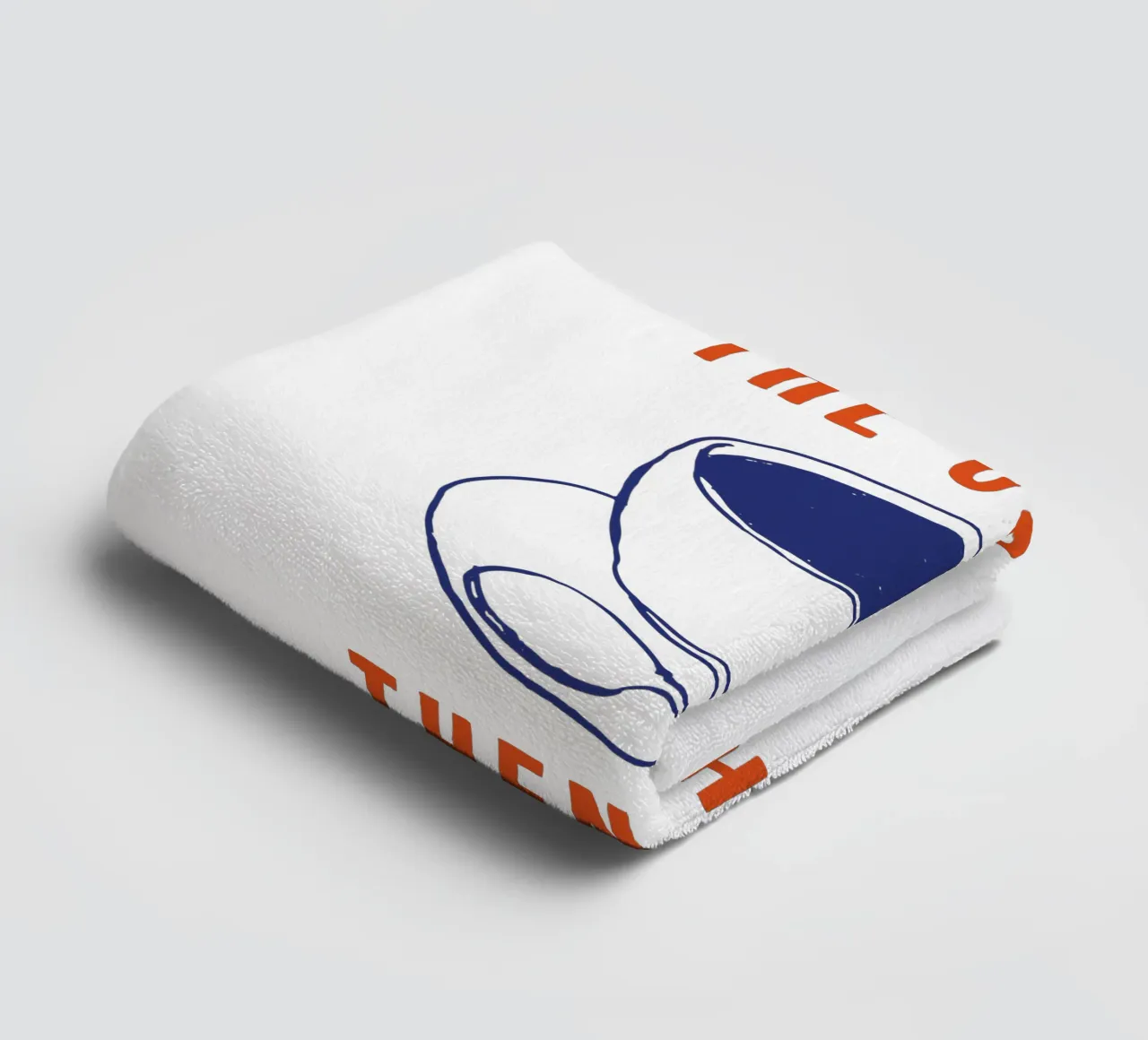 First I Drink the Coffee Then I Do the Things Typography towel by THE MOTIVATED TYPE