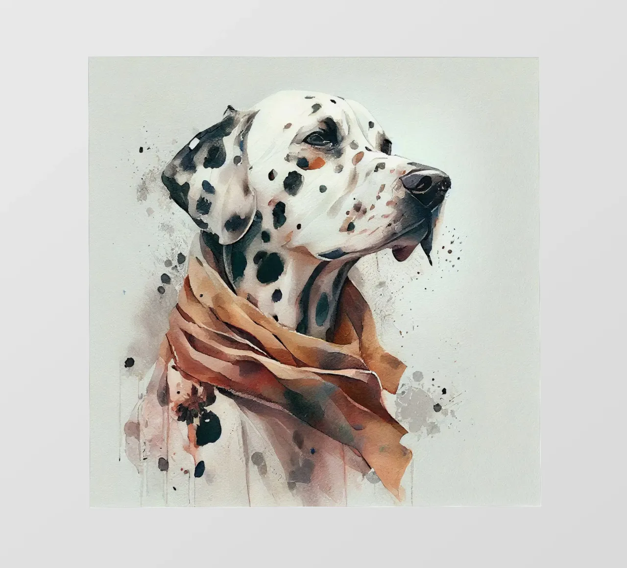 Cane dalmata ad acquerello pellicola backlit da Chromatic Fusion Studio