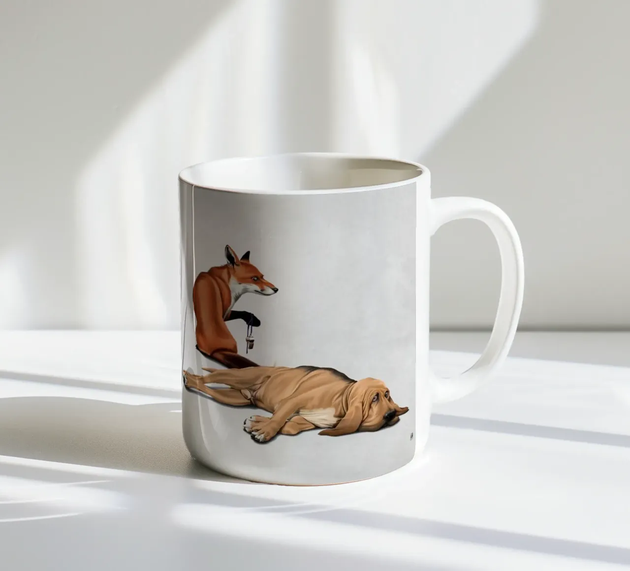 Not So (Wordless) ceramic mug by Rob Art | Illustration