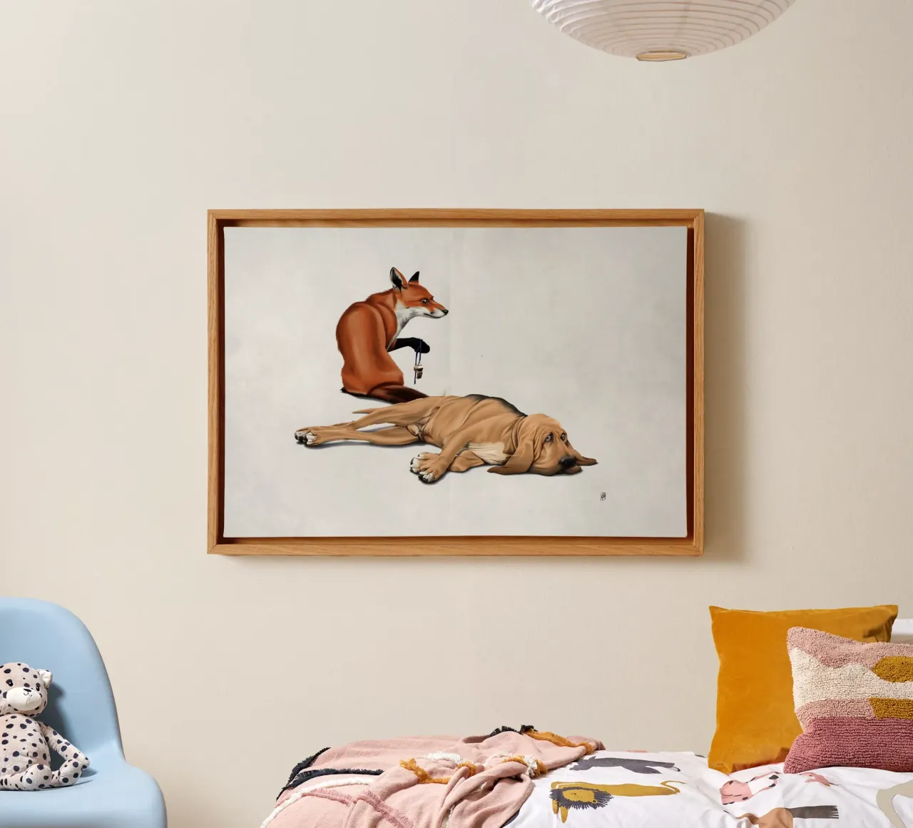 Not So (Wordless) tela con Cornice a cassetta da Rob Art | Illustration