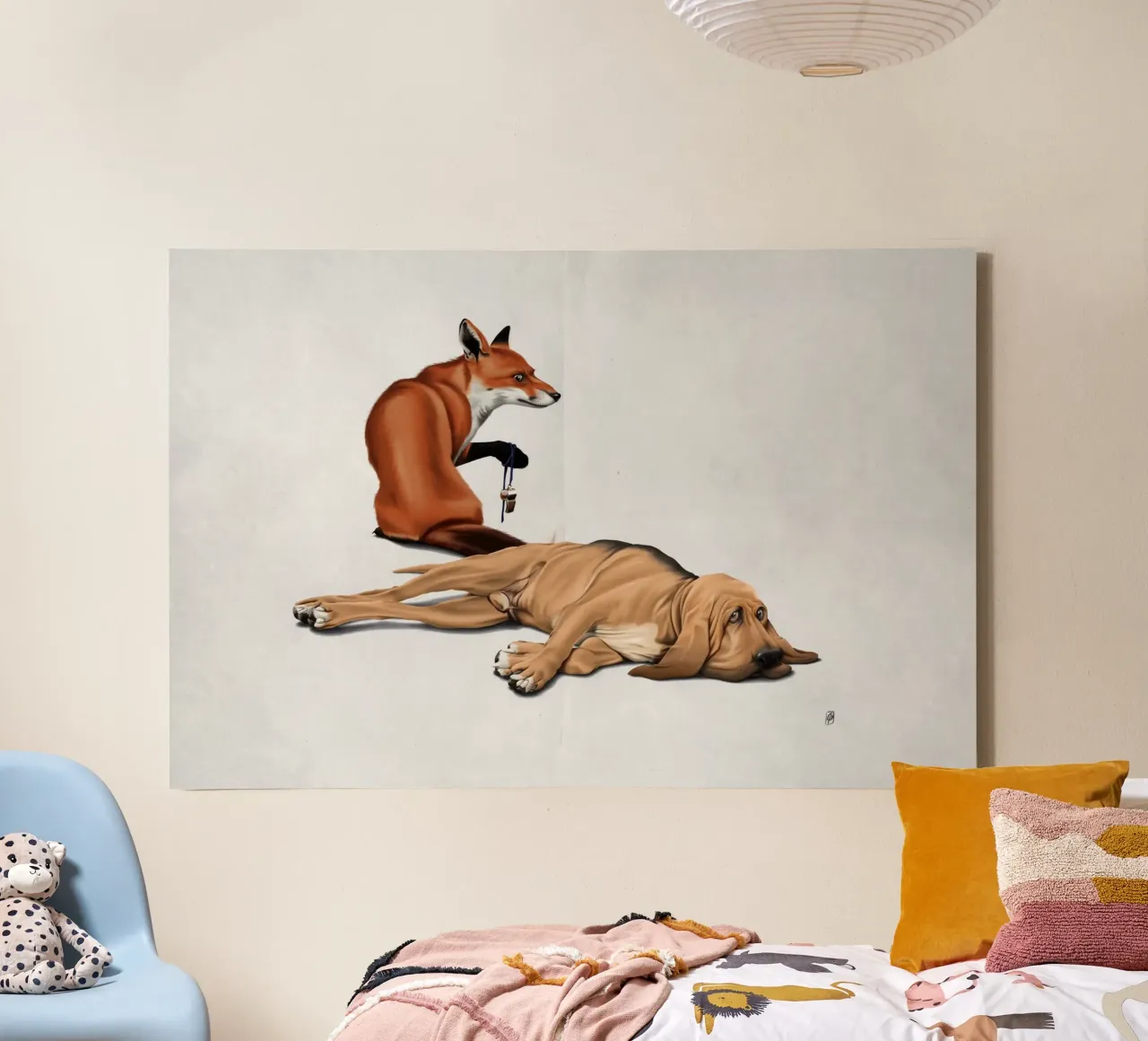 Not So (Wordless) tela con Cornice a cassetta da Rob Art | Illustration