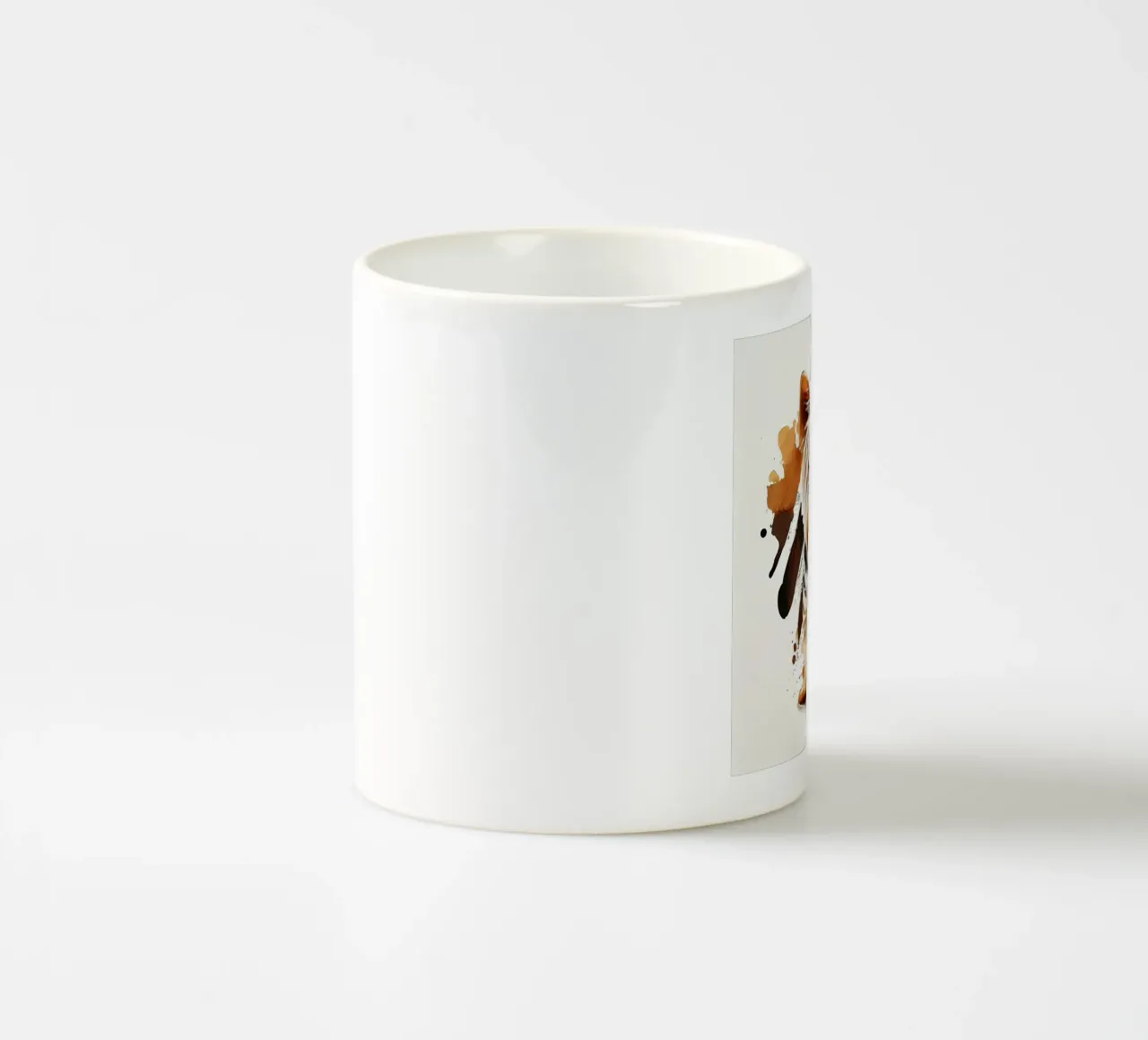 Cane Yorkshire Terrier ad acquerello tazza in ceramica da Chromatic Fusion Studio