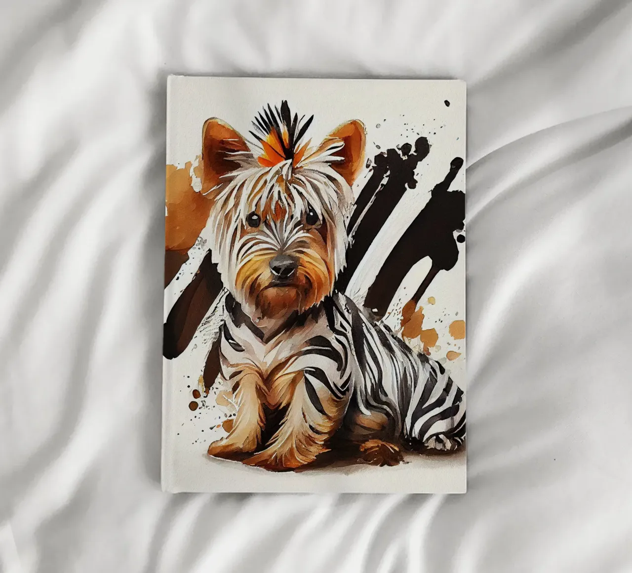 Cane Yorkshire Terrier ad acquerello diario da Chromatic Fusion Studio