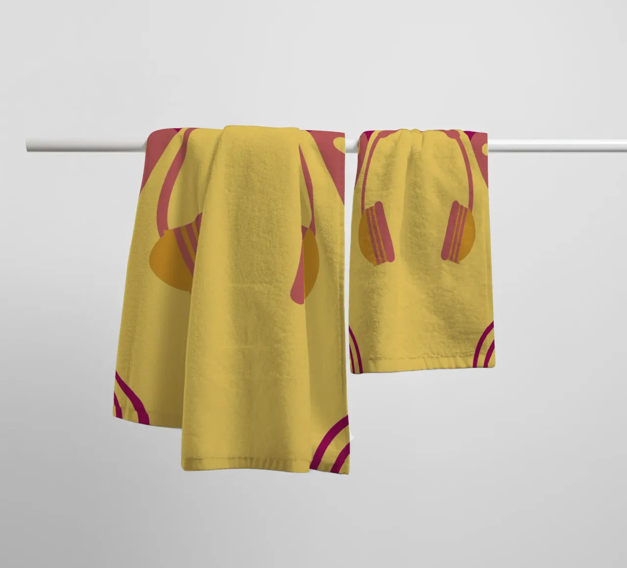 Cuffie musicali asciugamano da bagno da LOOK DIFFERENT