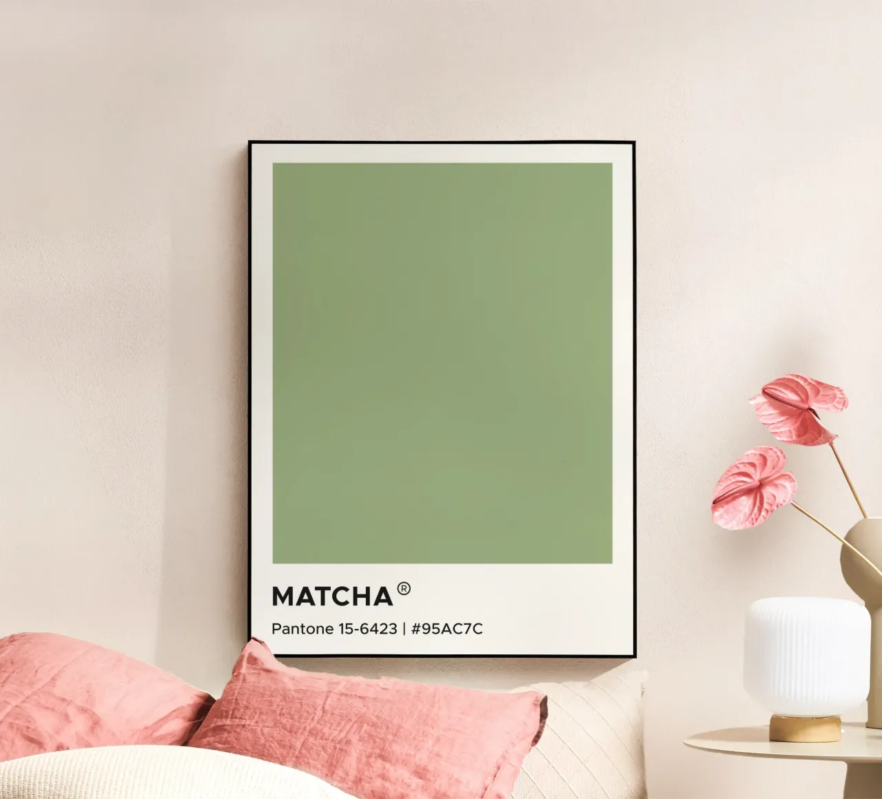 Matcha Pantone plexiglass da Paigaam Studio