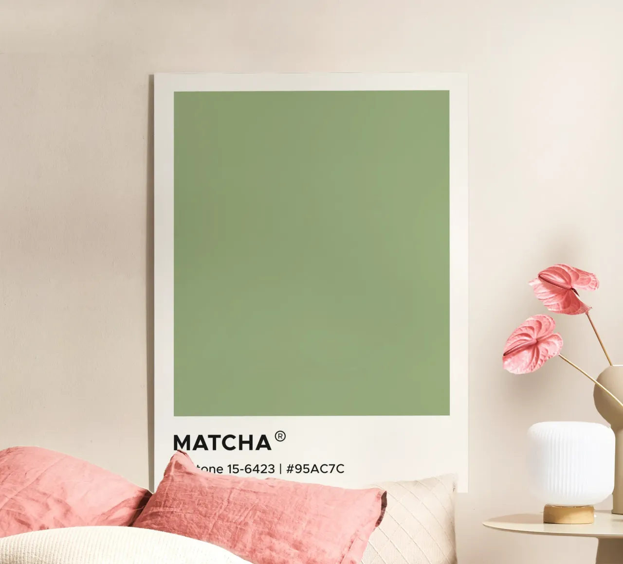 Matcha Pantone plexiglass da Paigaam Studio