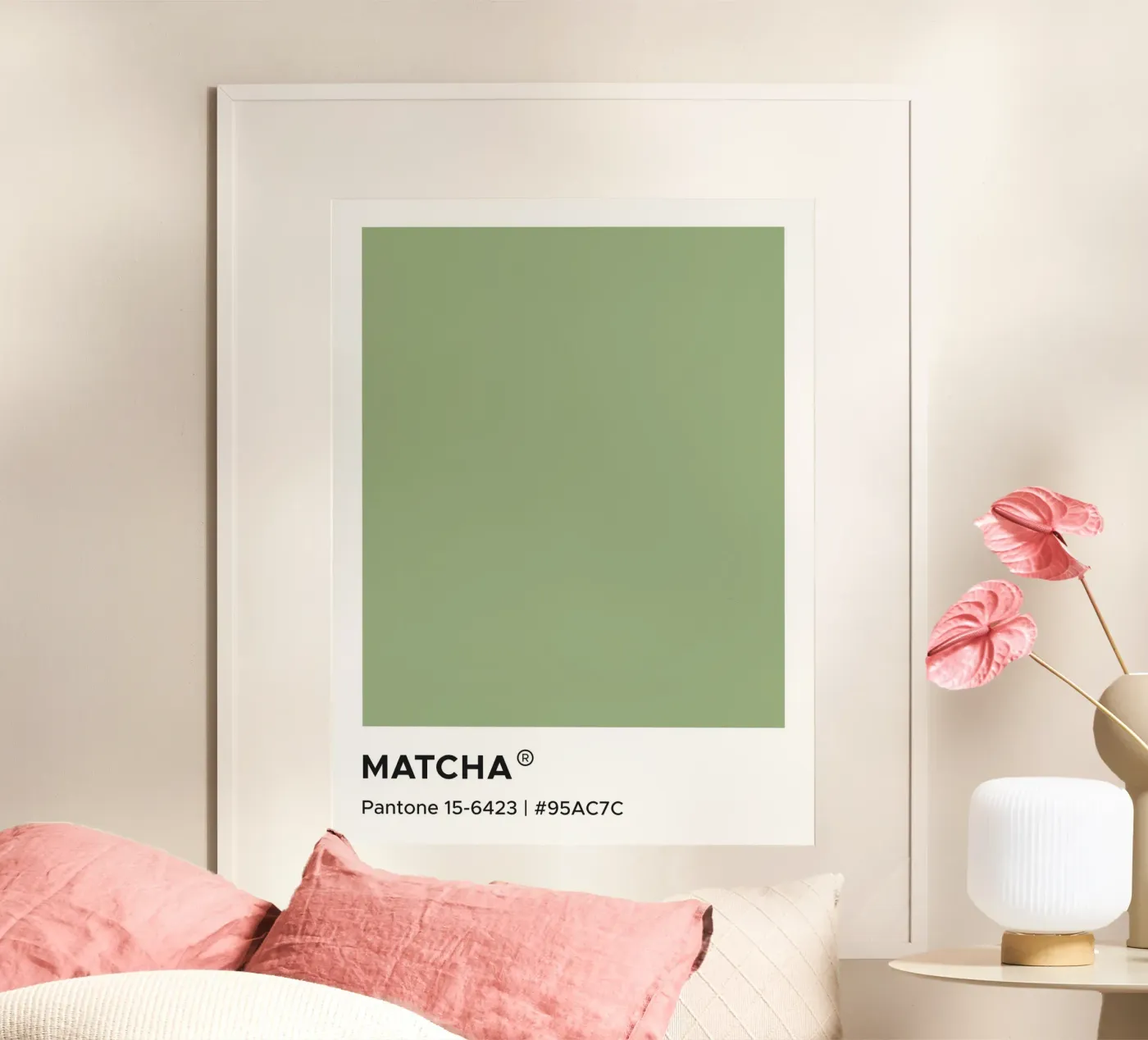 Matcha Pantone poster da Paigaam Studio
