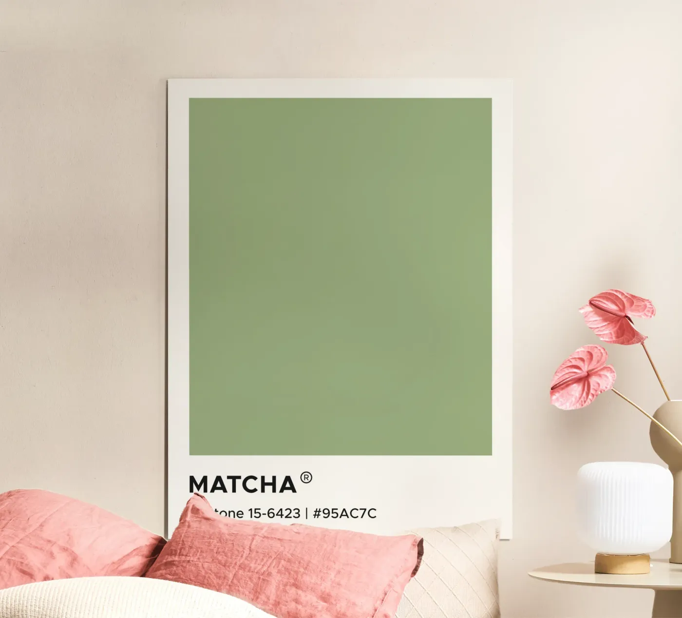 Matcha Pantone poster da Paigaam Studio