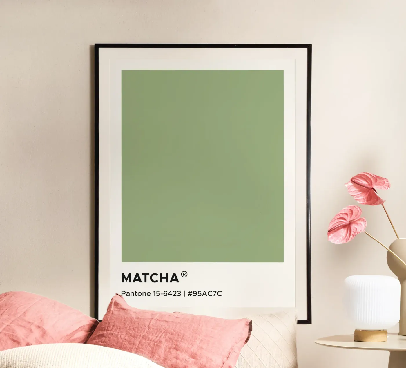 Matcha Pantone poster da Paigaam Studio