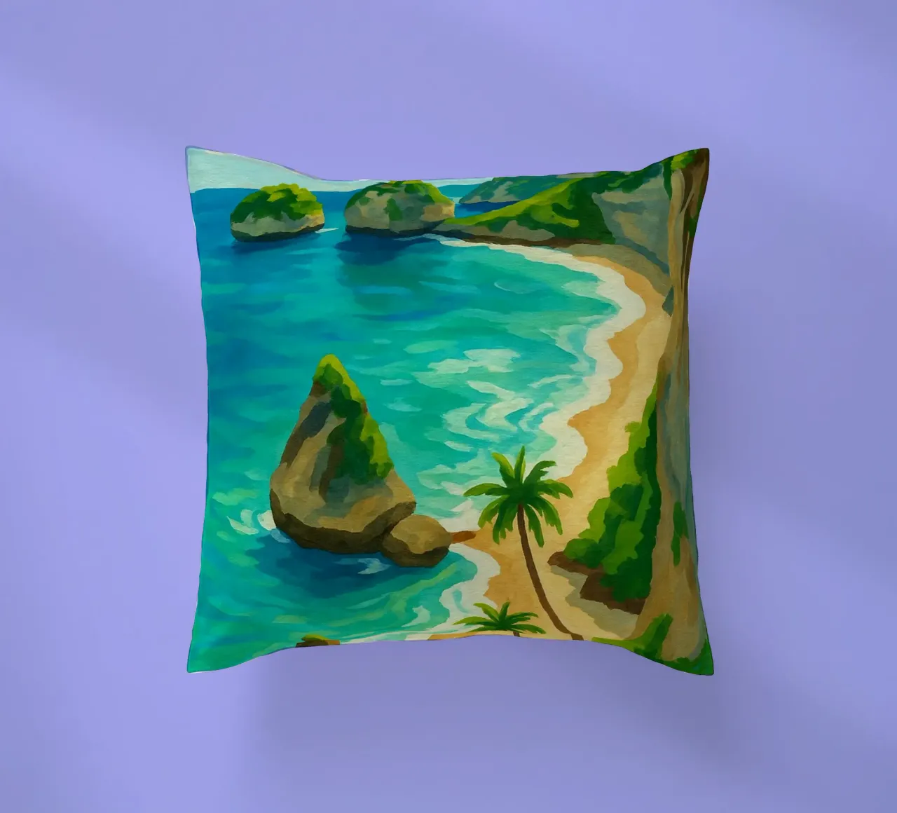 Spiaggia di Bali cuscino da Aquarevo
