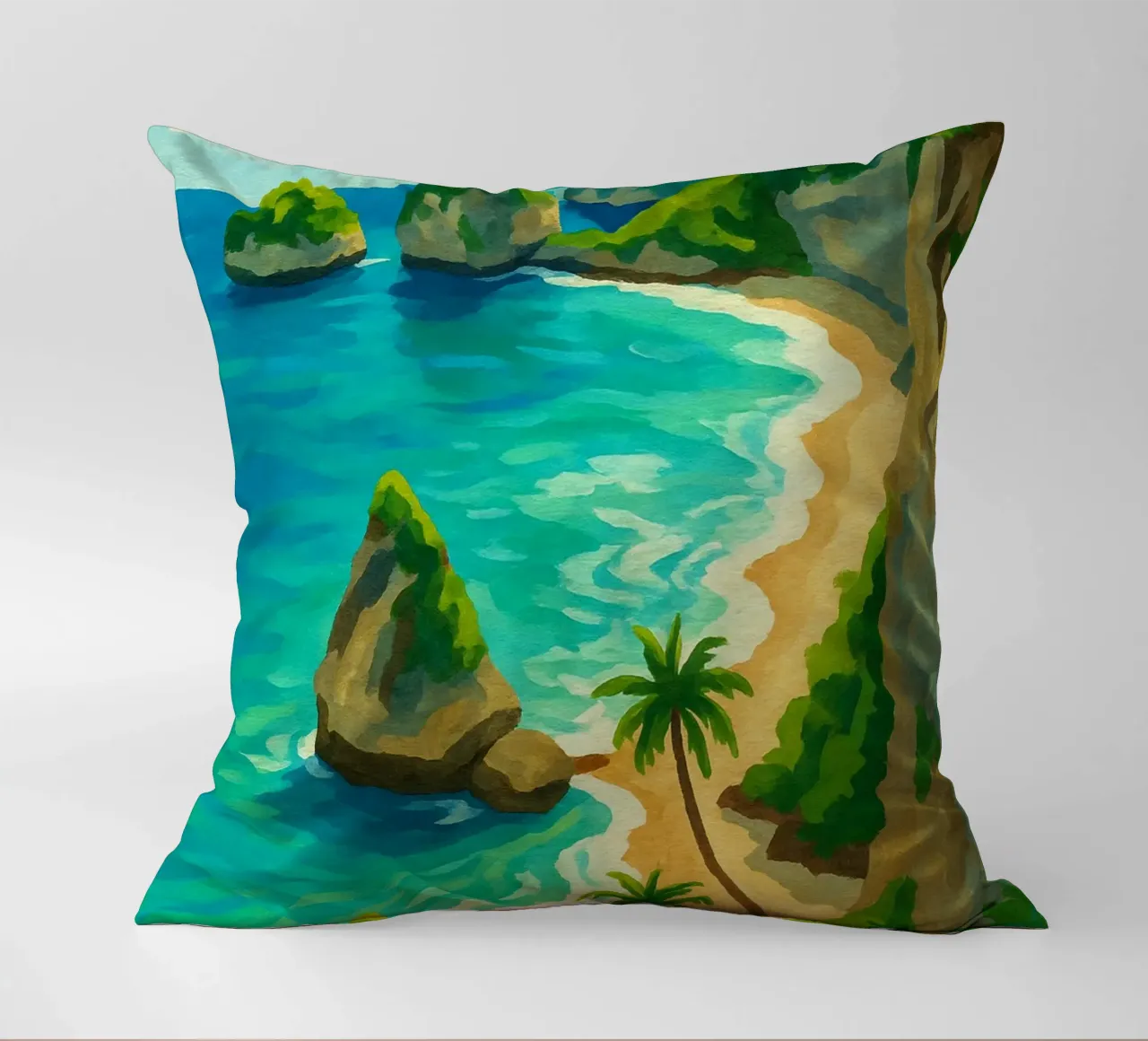 Spiaggia di Bali cuscino da Aquarevo