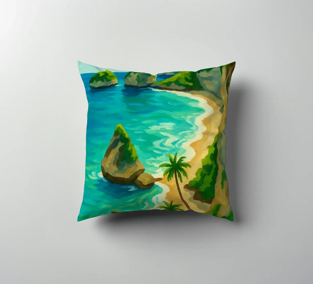 Spiaggia di Bali cuscino da Aquarevo