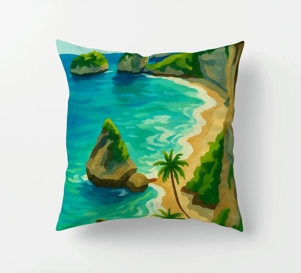 Spiaggia di Bali cuscino da Aquarevo
