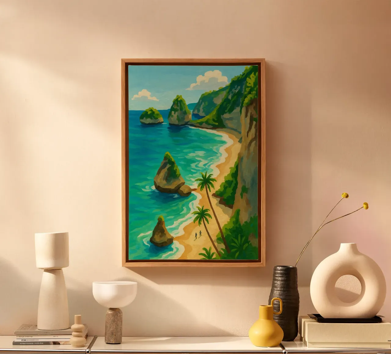 Spiaggia di Bali tela da Aquarevo