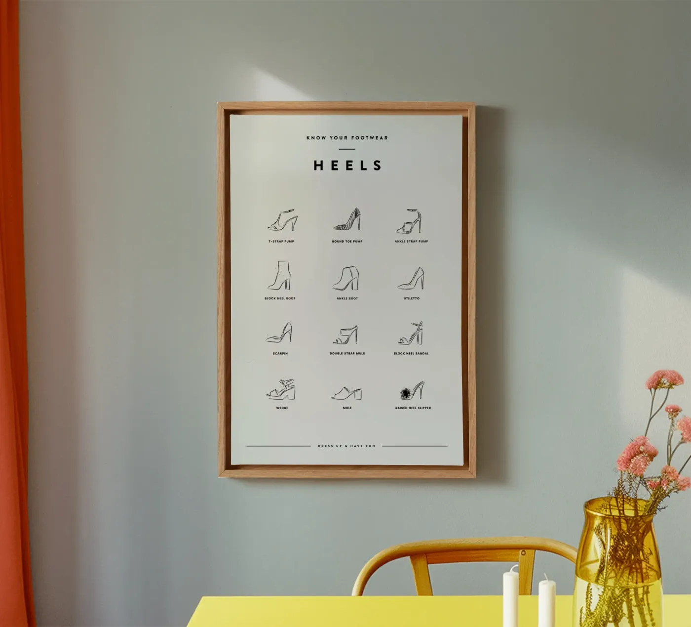 Heels Chart 2 tela da daylight design studio