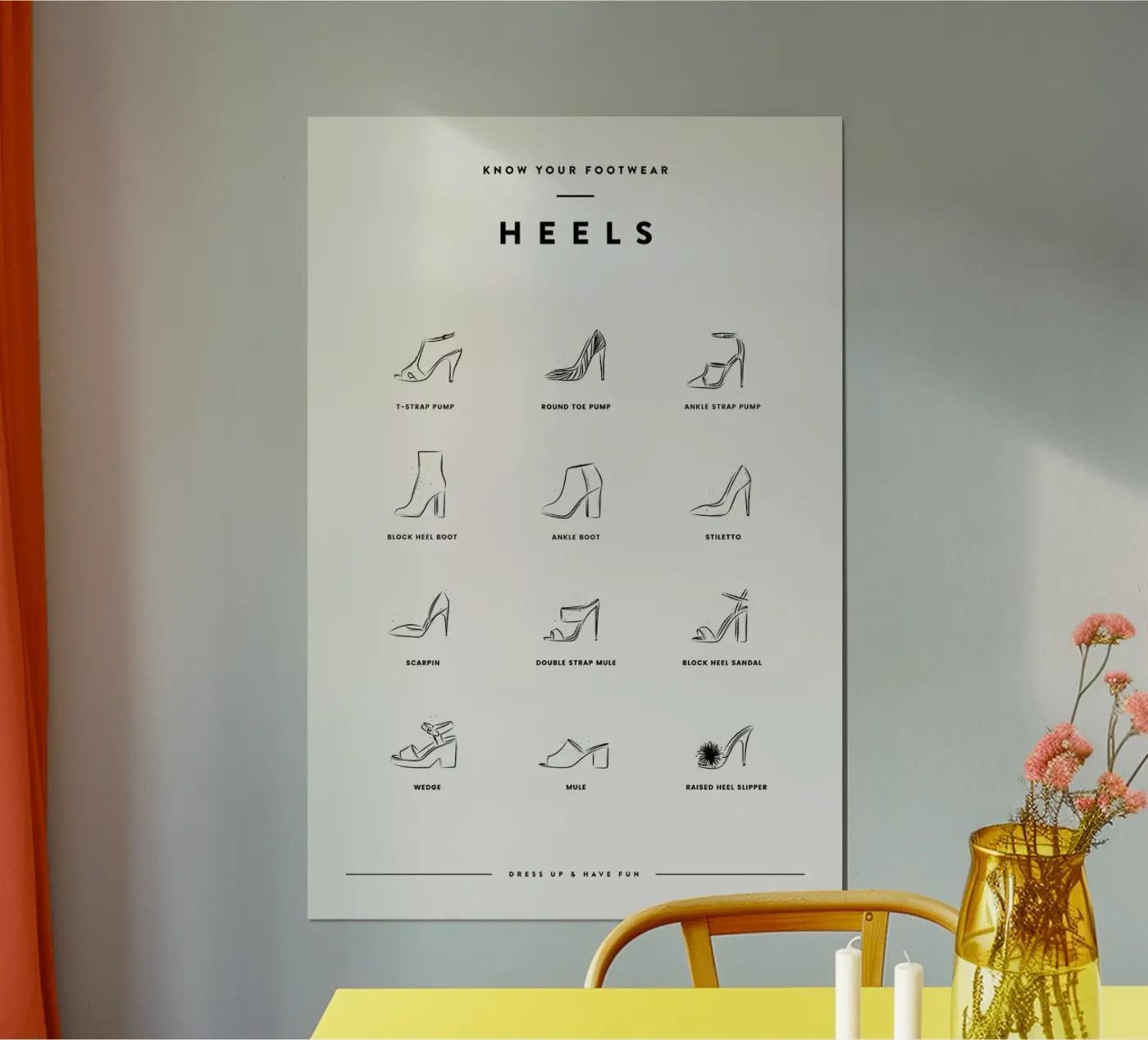 Heels Chart 2 poster van daylight design studio