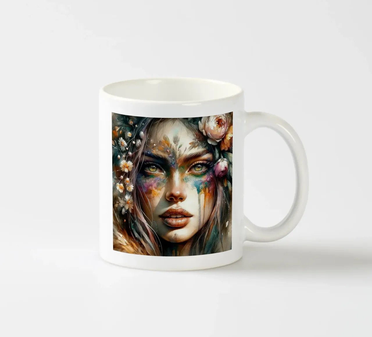 Druido dell'acquerello tazza in ceramica da Chromatic Fusion Studio