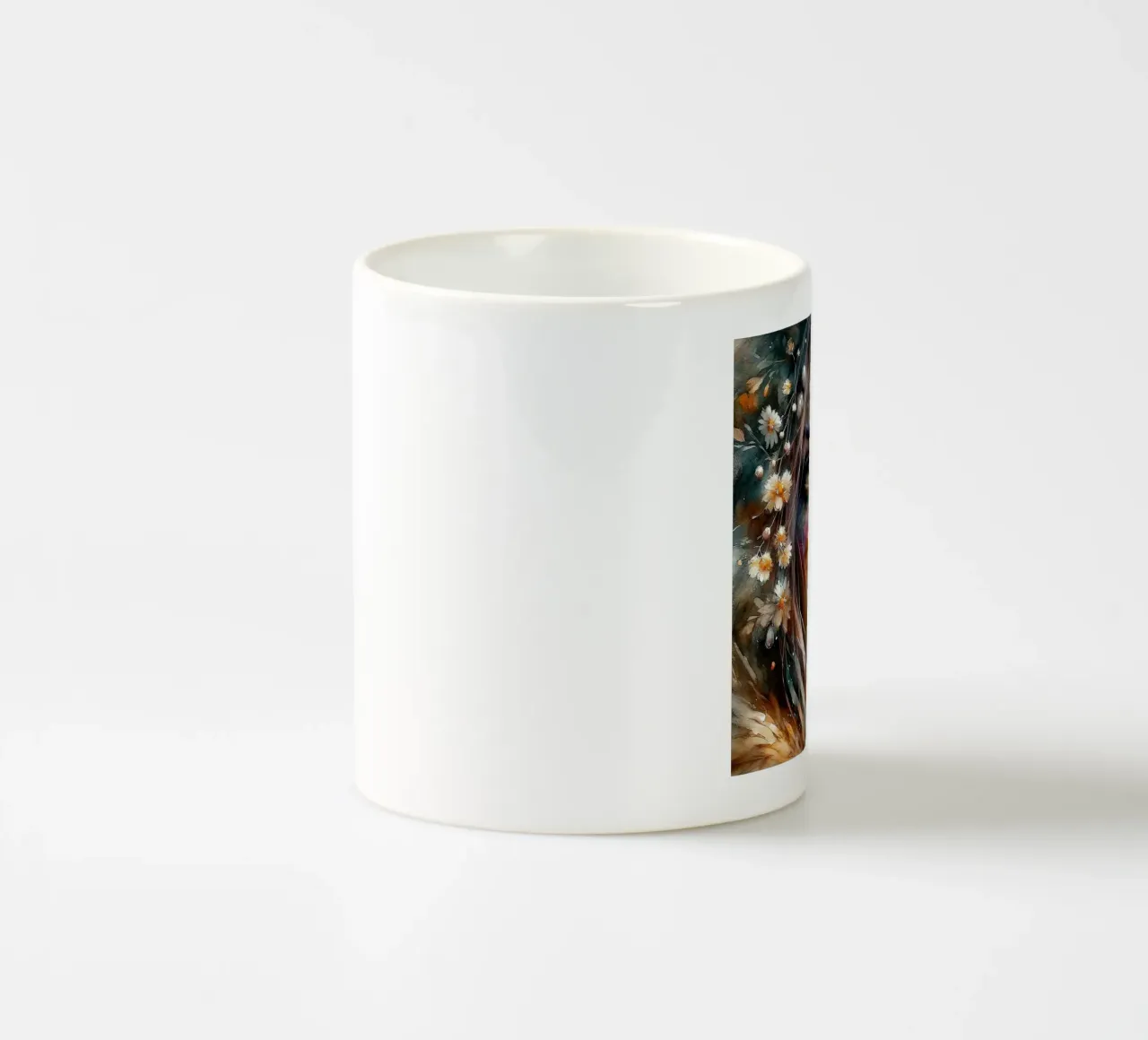 Druido dell'acquerello tazza in ceramica da Chromatic Fusion Studio