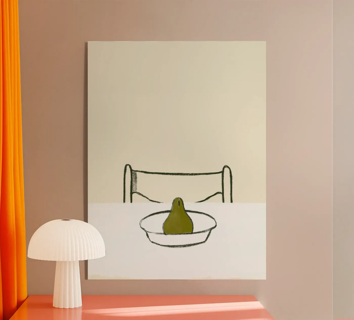 The Pear Acryl-Glas von Little Dean