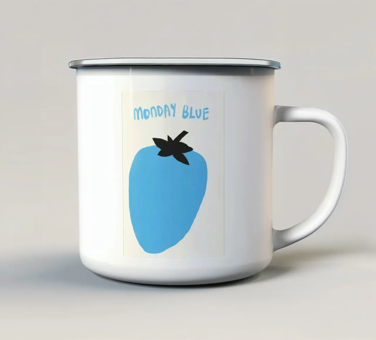 Lunedì blu tazza in smalto da Little Dean