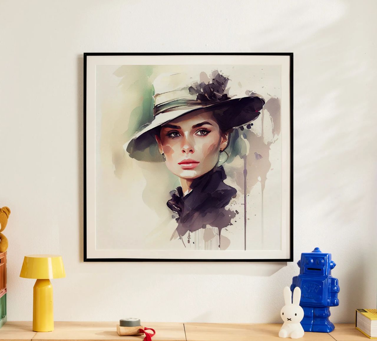 Watercolor Elegant Woman poster by Chromatic Fusion Studio