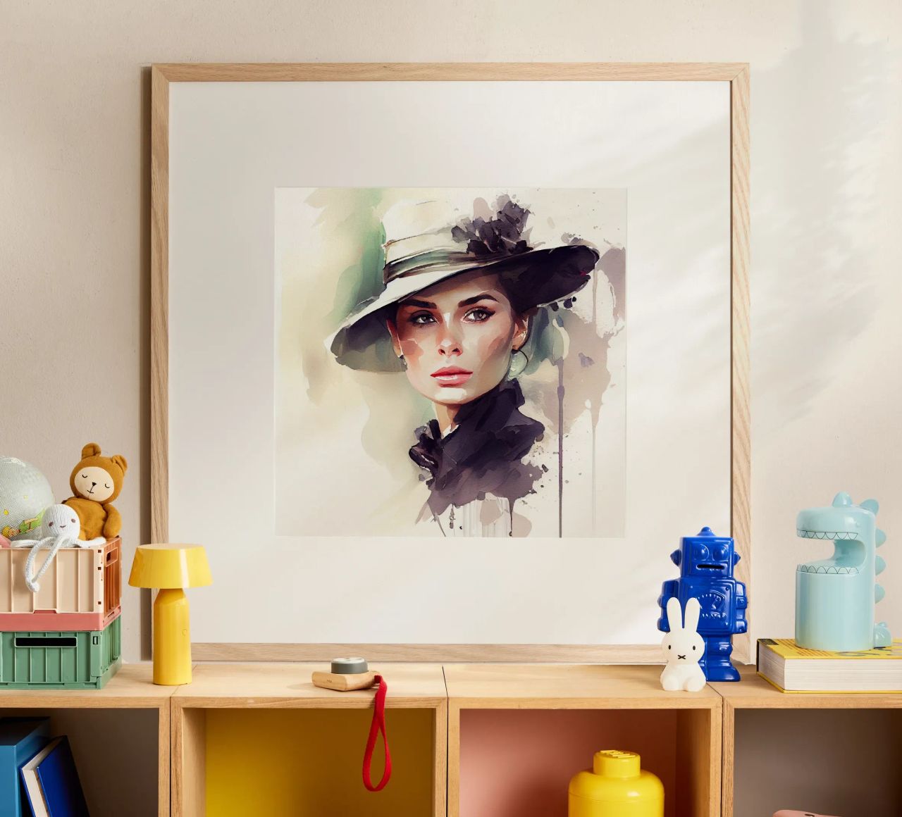 Watercolor Elegant Woman poster by Chromatic Fusion Studio