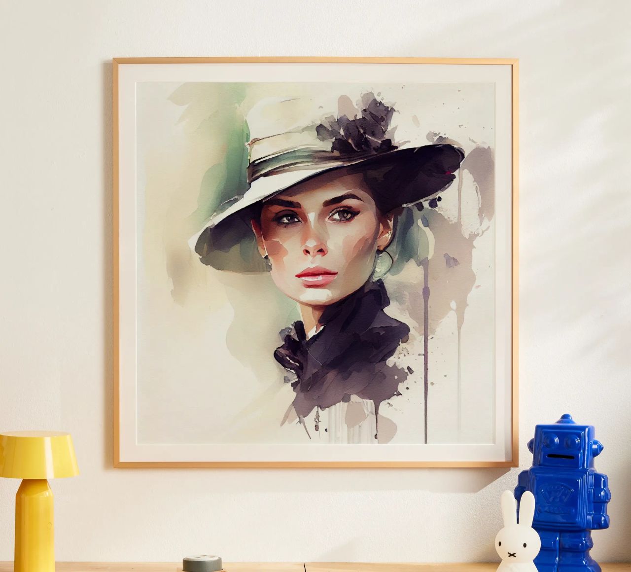 Watercolor Elegant Woman poster by Chromatic Fusion Studio
