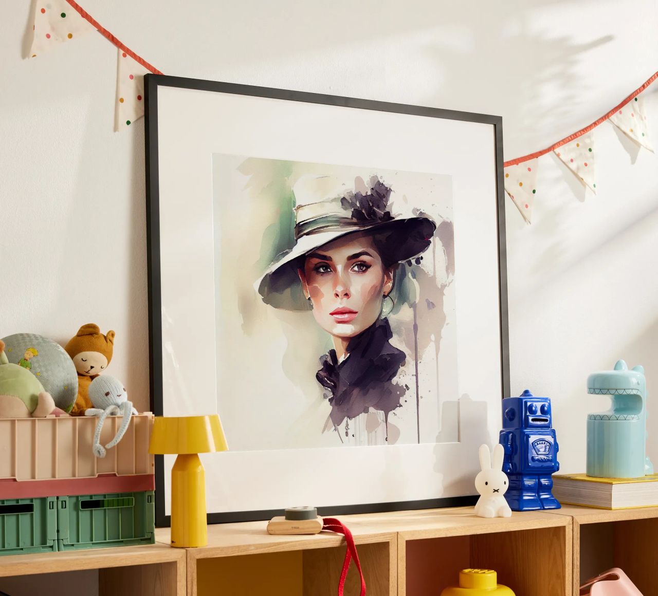 Watercolor Elegant Woman poster by Chromatic Fusion Studio