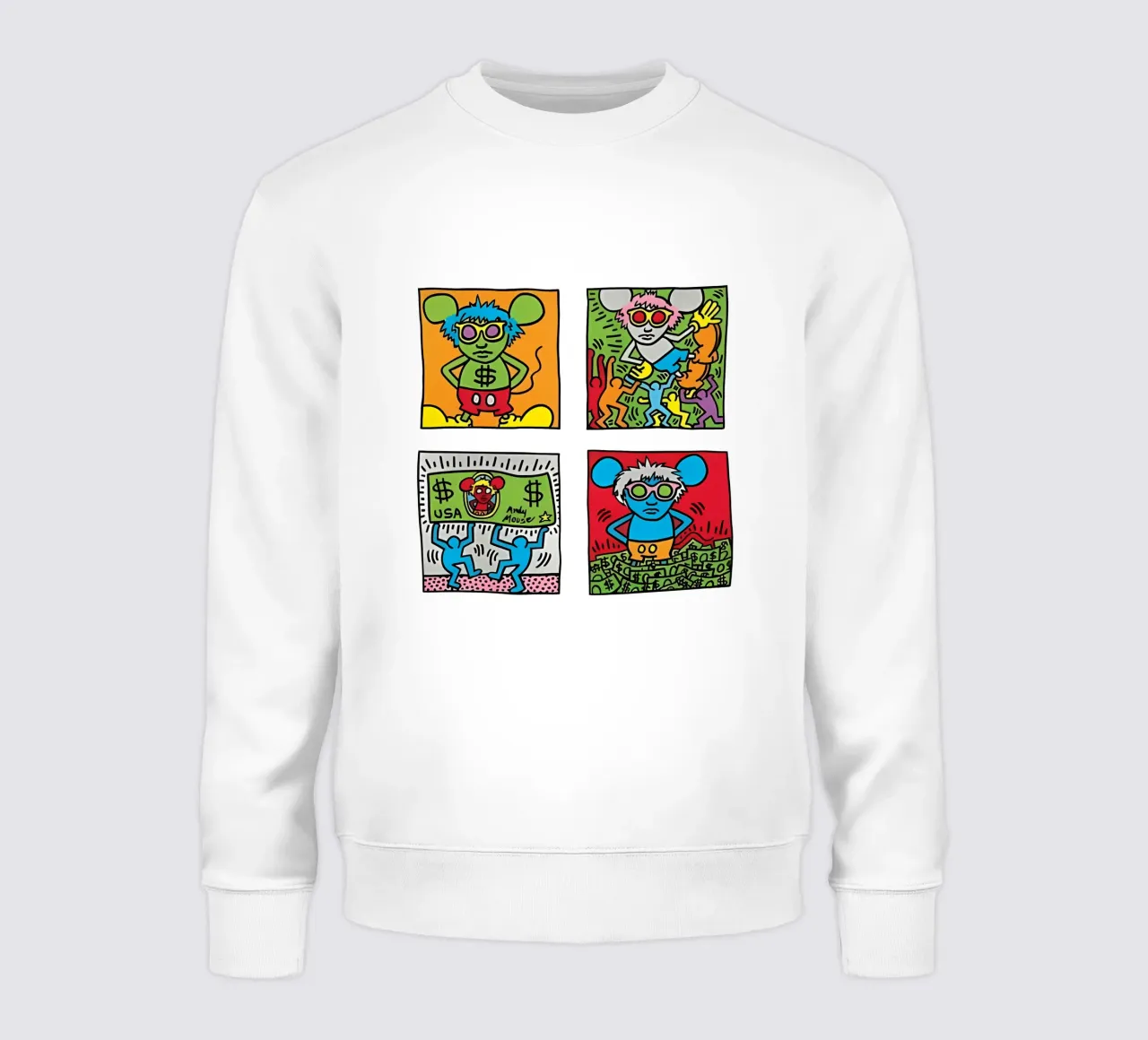 Andy Maus von Keith Haring Sweatshirt von tokovictory