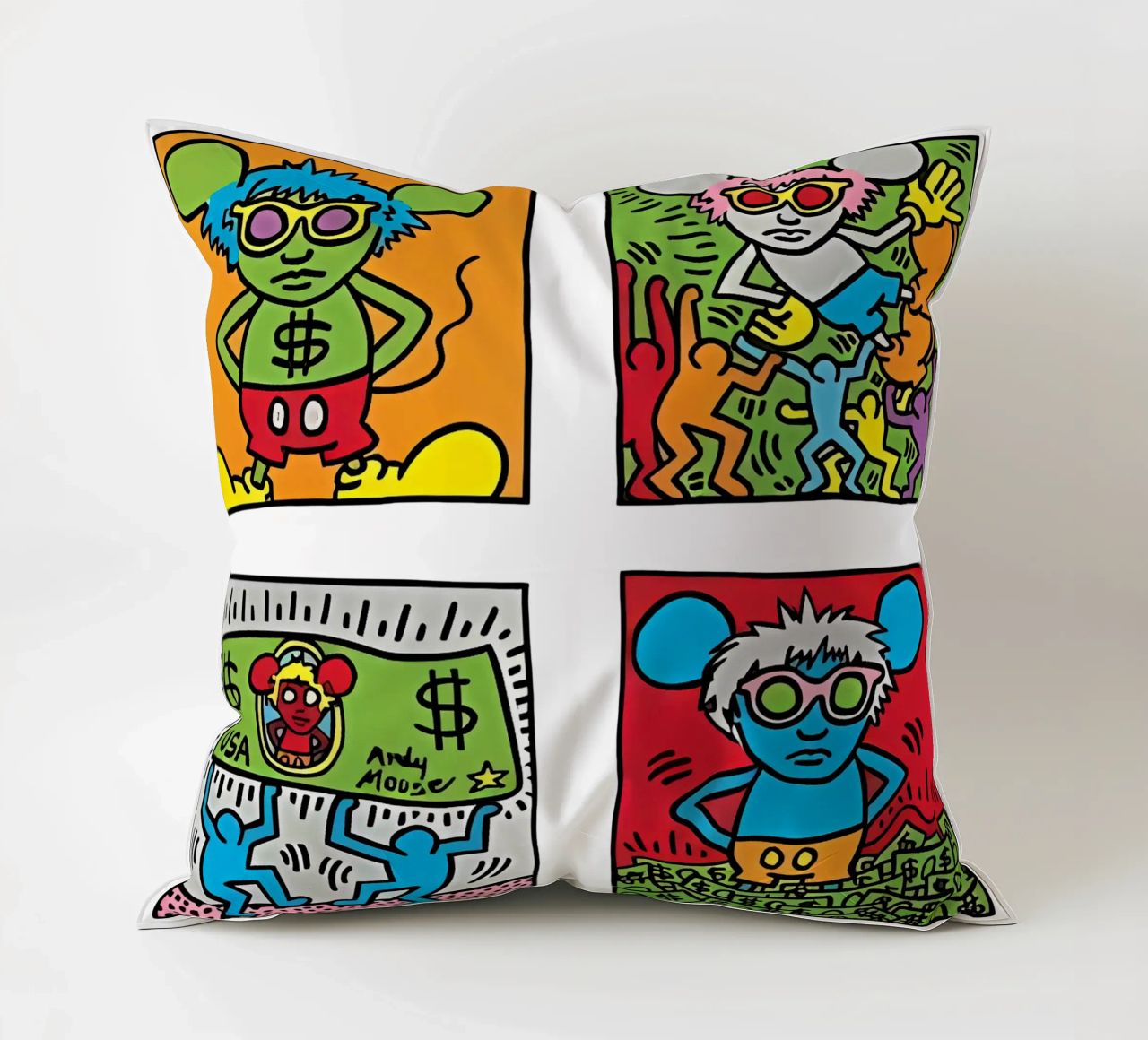 Andy Mouse di Keith Haring cuscino da tokovictory