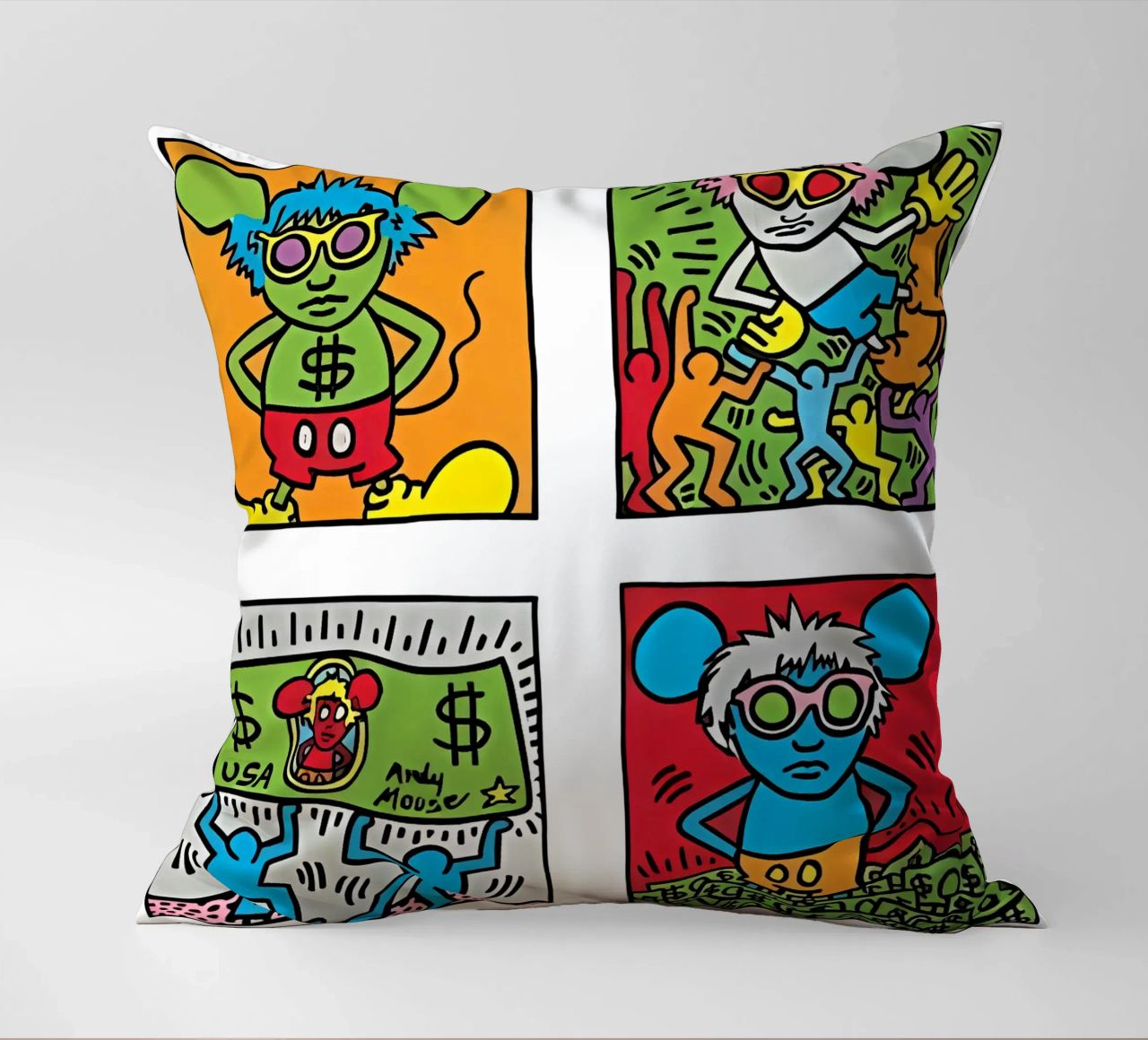Andy Mouse di Keith Haring cuscino da tokovictory