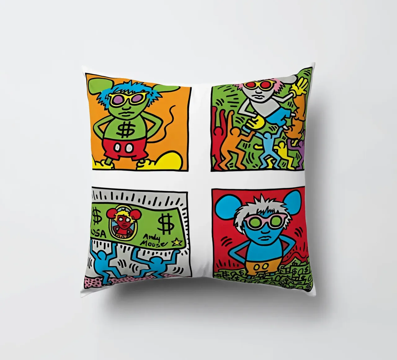 Andy Mouse de Keith Haring cojín de tokovictory