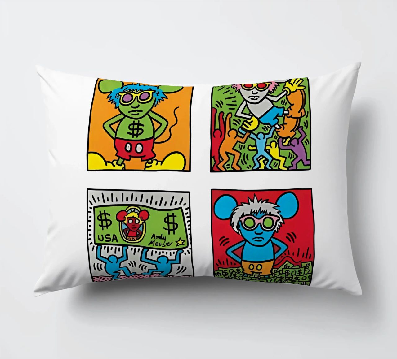 Andy Mouse di Keith Haring cuscino da tokovictory