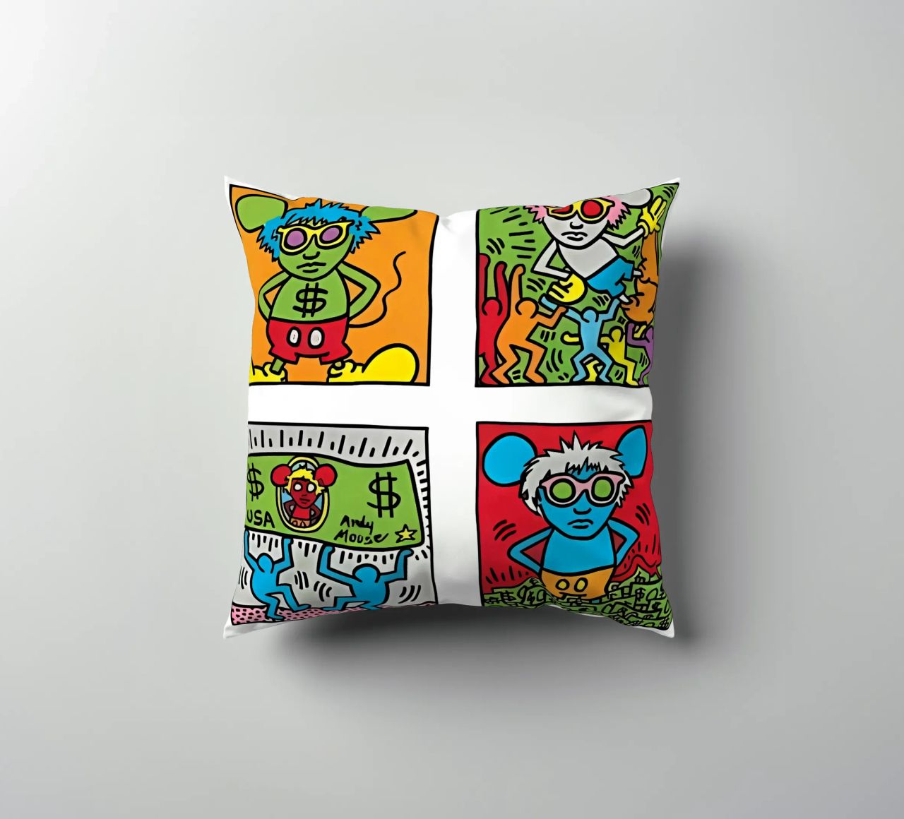 Andy Mouse di Keith Haring cuscino da tokovictory