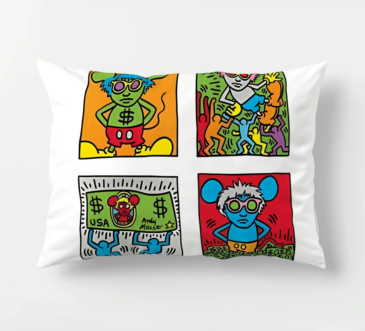 Andy Mouse di Keith Haring cuscino da tokovictory